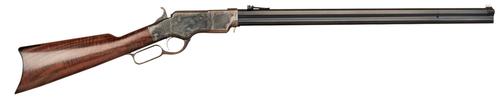 Cimarron 1860 Henry Lever Action Rifle CA236, 45 Colt, 24", Color Case Hardened, Walnut Stock, 12 Rds
