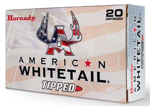 Hornady American Whitetail Tipped Rifle Ammunition 81509, 6.5 Creedmoor, SST, 129 GR, 2810 fps, 20 Rd/Bx