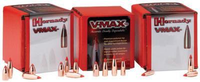 Hornady Rifle Bullet 22 Caliber 40 Grain V-Max 100/Box (22241), Not Loaded