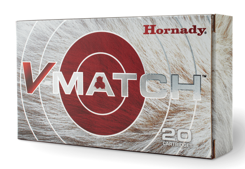Hornady V-Match Rifle Ammunition 81603, 6mm ARC, ELD-VT, 80 gr, 3020 fps, 20 Rd/Bx