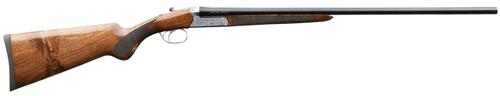 Charles Daly 500 Full Size Shotgun 930340, 20 Gauge, 26", 3" Chmbr, Silver Engraved Stainless Steel Receiver, Checkered Oiled Walnut Stock
