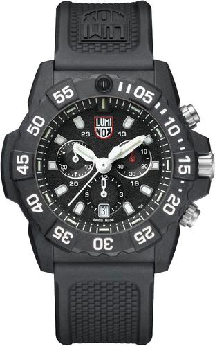 Luminox Navy Seal Chronograph Watch XS.3581 Black Dial, White Figures, 45mm, Black Rubber Band