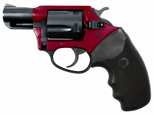 Charter Arms Undercover Lite Revolver 53824, 38 Special, 2", Black Rubber Grip, Red Finish, 5 Rd