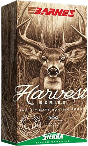 Barnes Harvest Rifle Ammunition 32402, 7mm Rem Mag, Sierra Tipped GameKing, 150 gr, 20 Rd/Bx