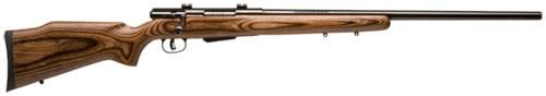 Savage 25 LV Bolt Action Rifle 19140, 22 Hornet, 24 in, Laminated Stock, Blue Finish, 4 Rd