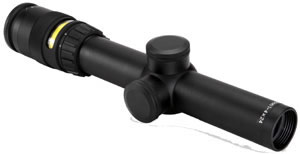 Trijicon Accupoint Rifle Scope TR243, 1x-4x, 24mm, Matte Black, German #4/Amber Dot Reticle