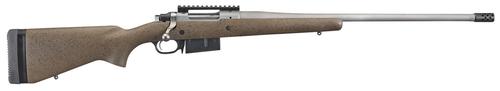 Ruger Hawkeye Long-Range Hunter Bolt Action Rifle 47198, 6.5 Creedmoor, 22", Black Speckled Brown Stock, Matte Stainless Finish, 5 Rds