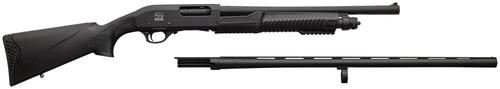 Chiappa 301 Field/Tactical Full Size Shotgun 930374, 12 Gauge, 18.5/28", 3" Chmbr, Black Steel Vent Rib Barrel, Black Aluminum Receiver, Black Synthetic Stock