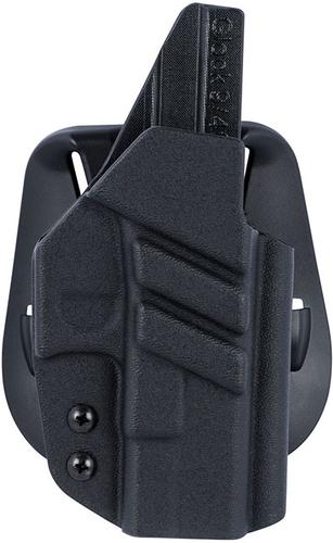 1791 Gunleather Kydex OWB Holster, Black, Right Hand, P320 (TACPDHOWBP320BLKR)