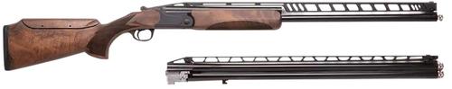 Charles Daly 202 Unsingle Combo Shotgun 930410, 12 Gauge, 32", 2.75" Chmbr, Black Steel Receiver, Adj Cheek Riser Walnut Wood Stock