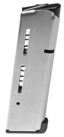 Wilson Combat 1911 45 ACP 8 Round Stainless Steel Magazine w/Lo Profile Steel Base Pad (500CHD)