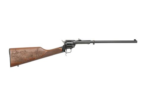 Heritage Rough Rider Rancher Carbine Revolver BR226B16HSWB16, 22LR, 16.125in, Engraved Walnut Stocks Grips, 6 Rds