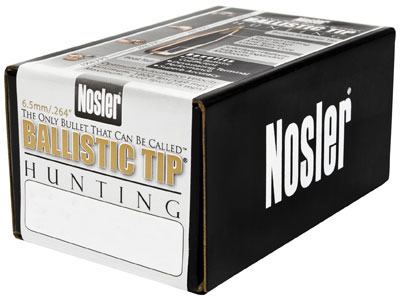 Nosler Spitzer Hunting Ballistic Tip 6.5MM Caliber 120 Grain 50/Box (26120), Not Loaded