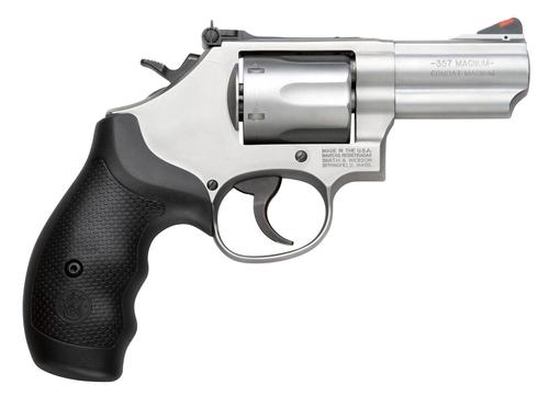Smith & Wesson 66 Revolver 10061, 357 Mag, 2.75", Black Synthetic Grips, Stainless Steel Finish, 6 Rds