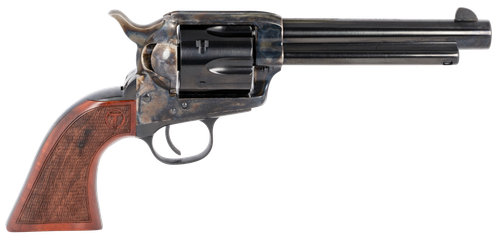 Taylors Smoke Wagon Revolver 550811, 357 Mag, 5.50", Checkered Walnut Grips, Color Case Hardened Finish, 6 Rds