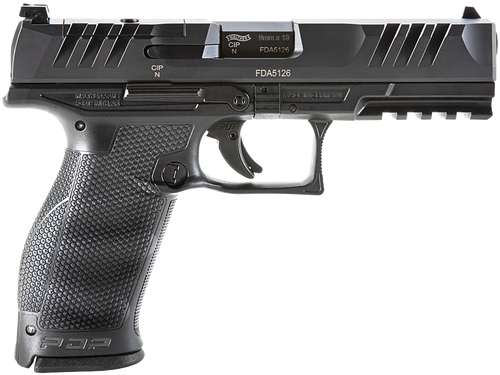 Walther PDP Optic Ready Pistol 2842475, 9mm, 4.5 in, Polymer Grip, Black Finish, 18 Rd