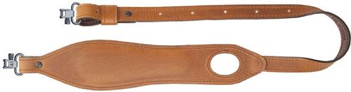 AA&E Leathercraft Thumbhole Taper Sling w/Metal Swivels, Brown (8504711S210)