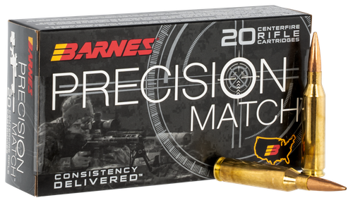 Barnes Precision Match Rifle Ammunition 30742, 260 Remington, Open Tip Match Boat Tail, 140 GR, 20 Rd/Bx