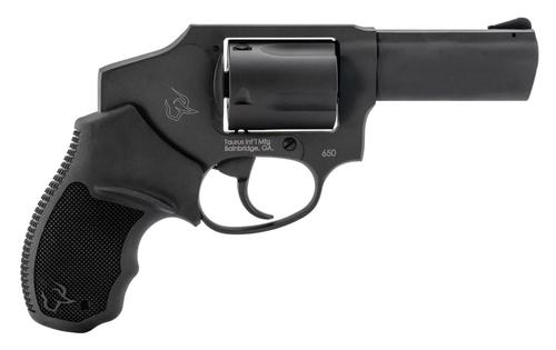 Taurus 650 Revolver 2650131, 357 Mag, 3", Black Rubber Grip, Matte Black Finish, 5rd