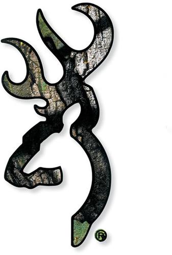 Browning Flat Buckmark Decal 3922002916, Camo, 6 inch