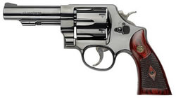 Smith & Wesson M58 Classic Revolver 150500, 41 Remington Magnum, 4 in, Wood Grip, Blue Finish, 6 Rd