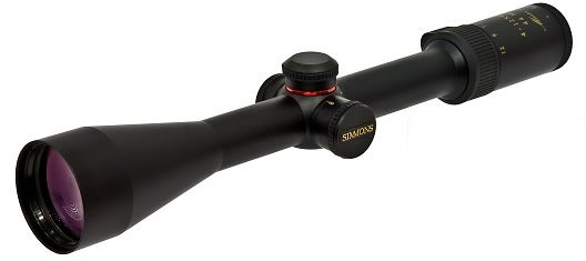 Simmons 44 Mag Rifle Scope 441124, 4x-12x, 44mm Obj, 1 in Tube Dia, Matte, Truplex Reticle