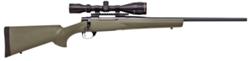 Howa Hogue Targetmaster Rifle Package HGT90228, 223 Remington, 20", Green Hogue Overmolded Stock, Blued Finish