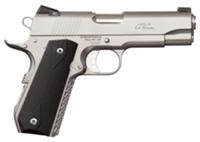 Ed Brown Alpha Carry Single Action Pistol ACSS, 45 ACP, 4.25", Black Polymer Grips, Stainless Finish, 7 Rds