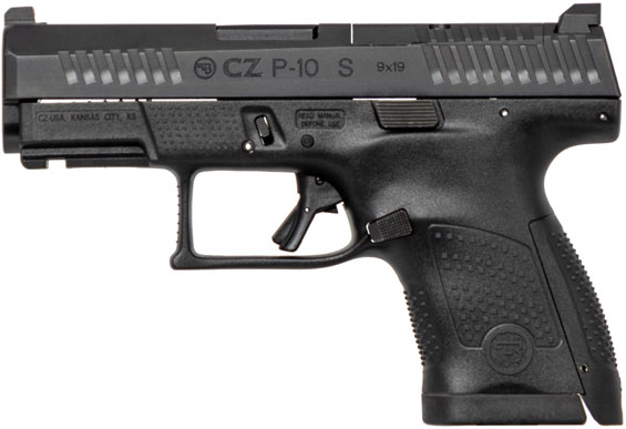 CZ-USA P-10 Sub-Compact Pistol 95160, 9mm, 3.5", Black Grips, Black Nitride Finish, 12 Rds