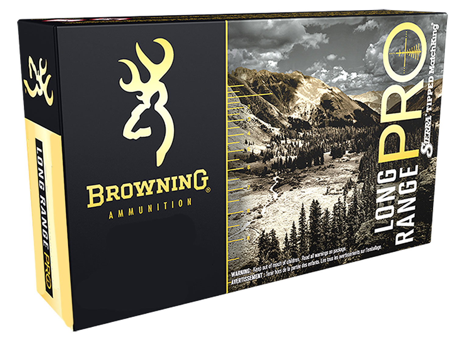 Browning Ammo Long Range Pro Rifle Ammunition B192503001, 300 Win Mag, Sierra MatchKing BTPT, 195 gr, 2900 fps, 20 Rd/Bx