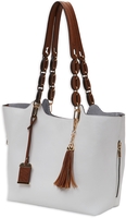 Bulldog White Leather Purse w/Holster BDP055, Hoslter Fits Small Pistols & Revolvers, Ambidextrous Hand