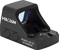 Holosun HE407K-GR X2 Red Dot Sight, 1x, Black, 6 MOA Green Dot Reticle