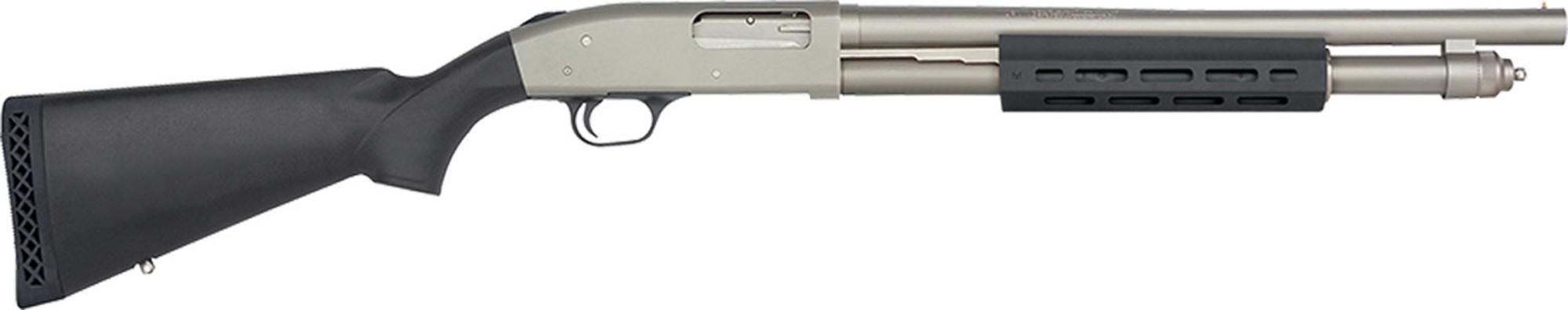 Mossberg 590A1 Tactical Shotgun 50767, 12 Ga, 18.50", 3" Chmbr, Silver Marinecote Finish, 6+1