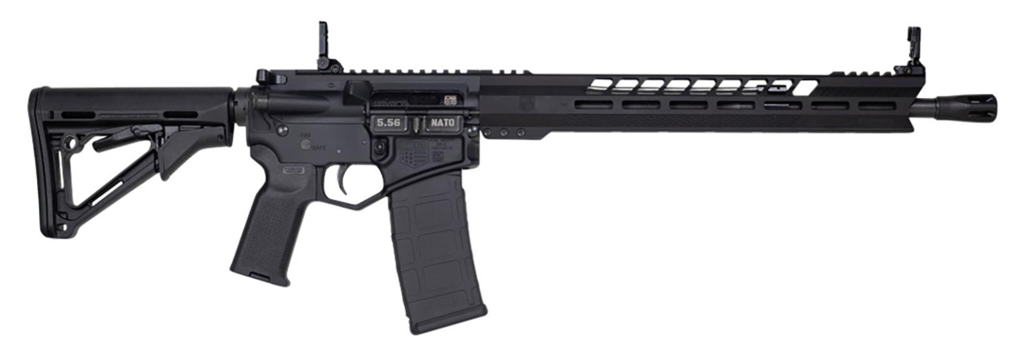 Diamondback DB-15, Semi-Auto Rifle DB1836K001, 5.56 NATO, 16", Adjustable CTR Stock, MBUS Iron Sights, 30 Rds