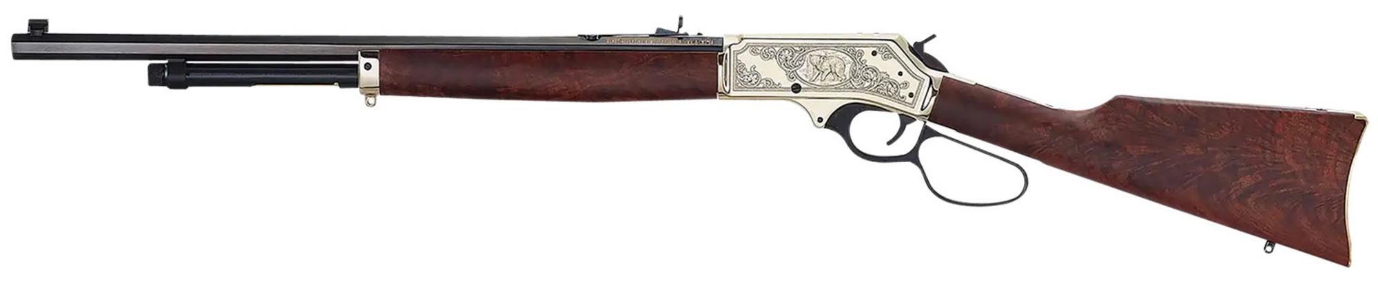 Henry Wildlife Lever Action Rifle H010BGWL, 45-70 Gov, 22" Octagon Barrel, Engraved, 4 Rds