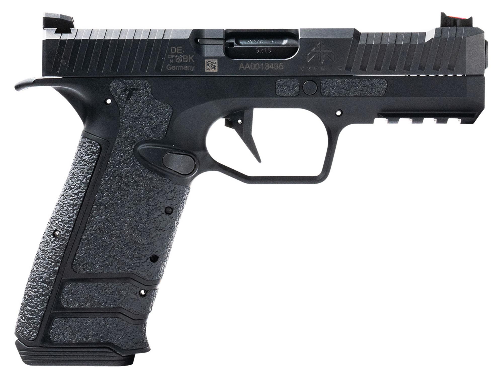 PTR Archon Type B Gen 2, AF2B0090101, 9mm Pistol, 4.30", Black Textured Polymer Grips, Fiber Optic Sights, 18 Rds