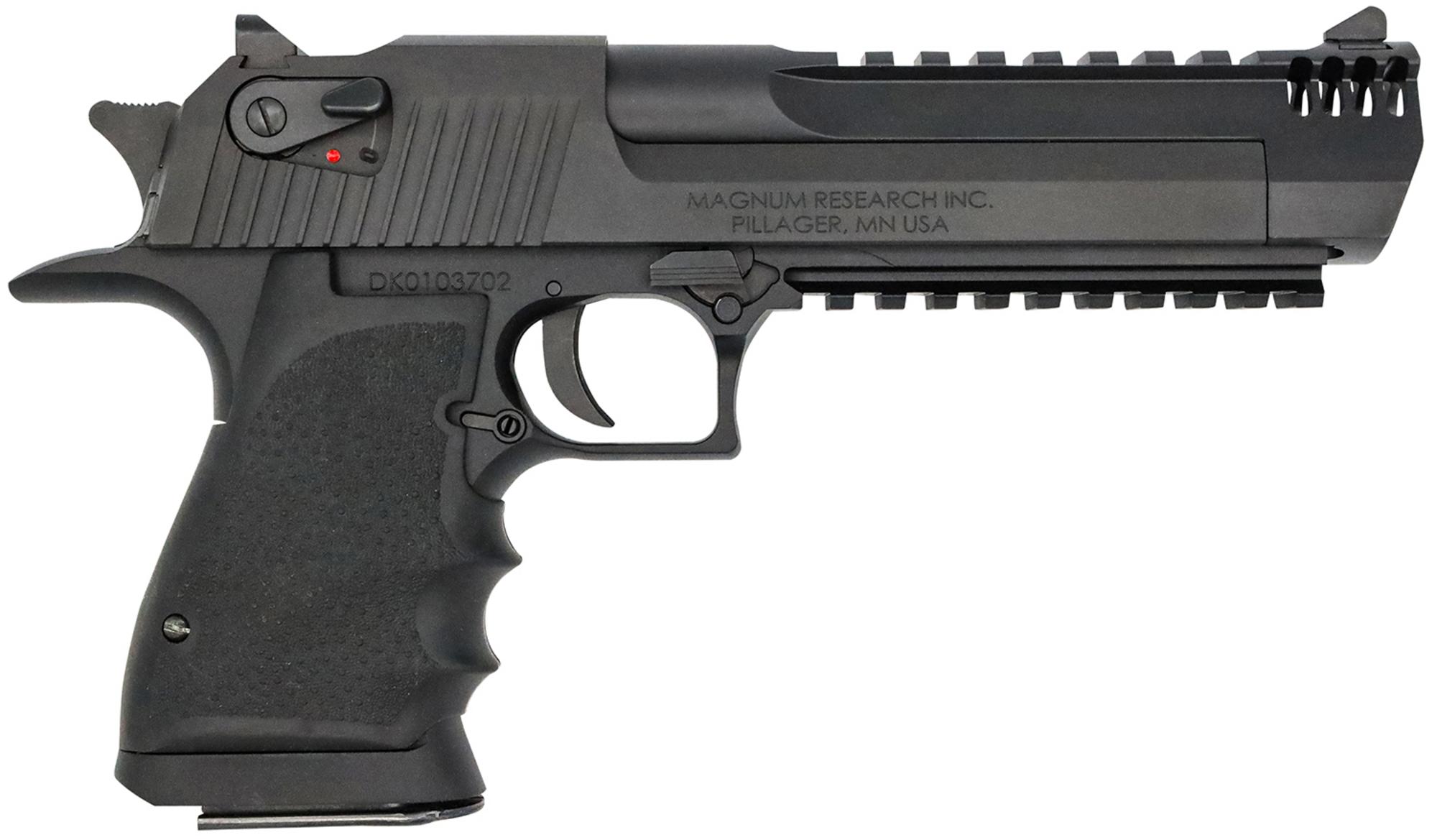 Mag Research Desert Eagle Mark XIX, DE429L6IMB, 429 DE, 6", Black Hogue Grips, Black Anodized Finish, 7 Rds