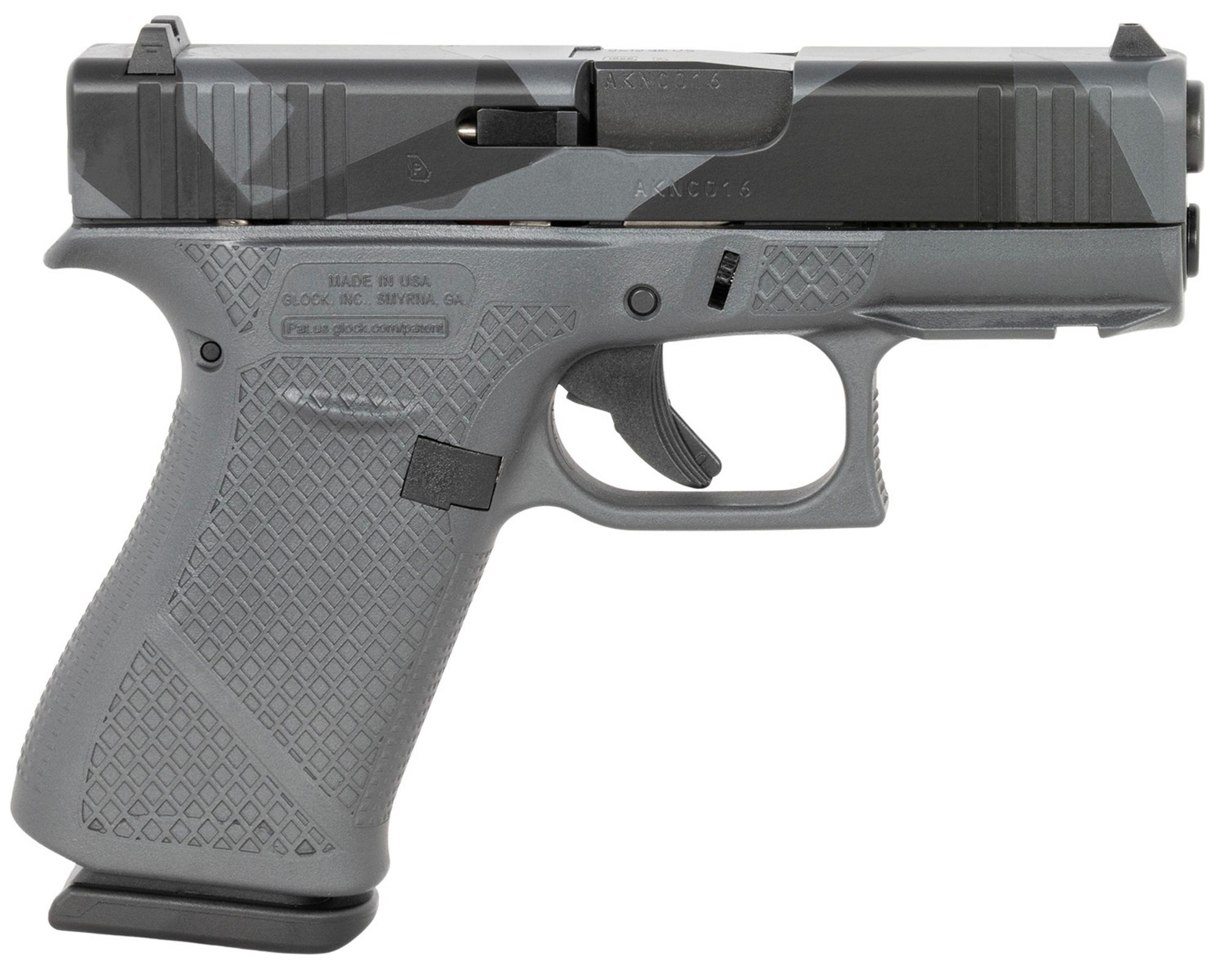 Glock 43X UX4350204FR, 9mm Pistol, 3.41", Urban Dazzle Grey w/Mesh Stippling Finish, 10 Rds