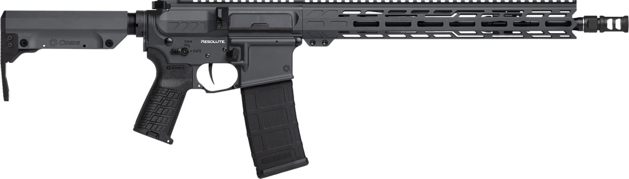 CMMG MK4 Rifle 55A060BSG, 5.56 NATO, 14.50" (Pinned), 6 Position RipStock, Sniper Gray, 30 Rds