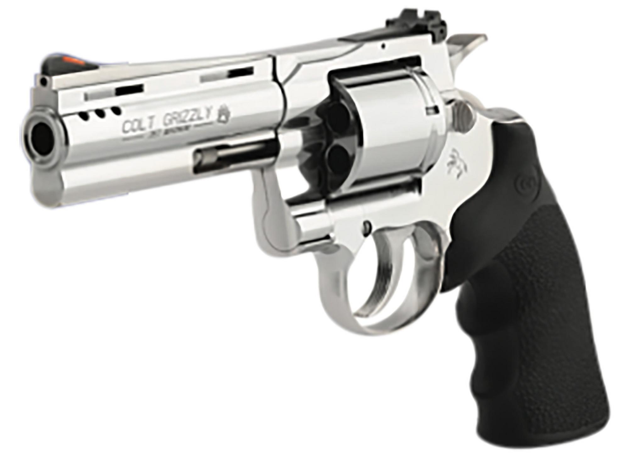 Colt Grizzly Revolver, GRIZZLYSP4RTS, 357 Mag, 4.25", Hogue Grips, Stainless Steel Finish, Ported Barrel, 6rd