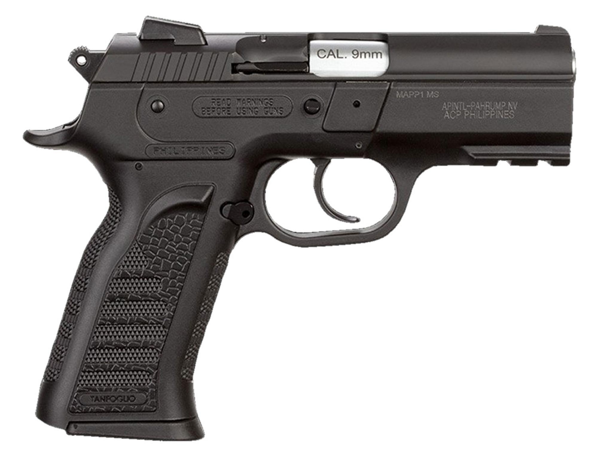 Rock Island Armory MAPP MS Pistol 51656, 9mm Luger, 3.75", Black Polymer Grips, Black Parkerized Finish, 16 Rds