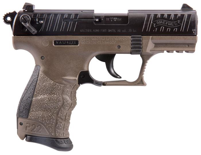 Walther P22 *CA Compliant Pistol 5120363, 22 LR, 3.42", Flat Dark Earth Frame, 10 Rds