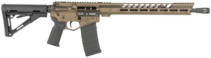 Diamondback DB-15 Rifle DB1836K071, 5.56 NATO, 16", Adjustable CTR Stock, Midnight Bronze Finish, 30 Rds