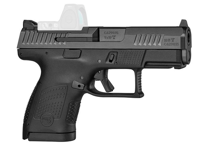 CZ-USA P-10 S Semi Auto Pistol 01568 , 9mm Luger, 3.5", OR, Black Finish, 10 Rds