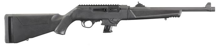 Ruger PC Carbine *NY/CA Semi-Auto Rifle 19101, 9mm Luger, 16.12", Fixed Stock, Black Hardcoat Anodized Finish, 10 Rds