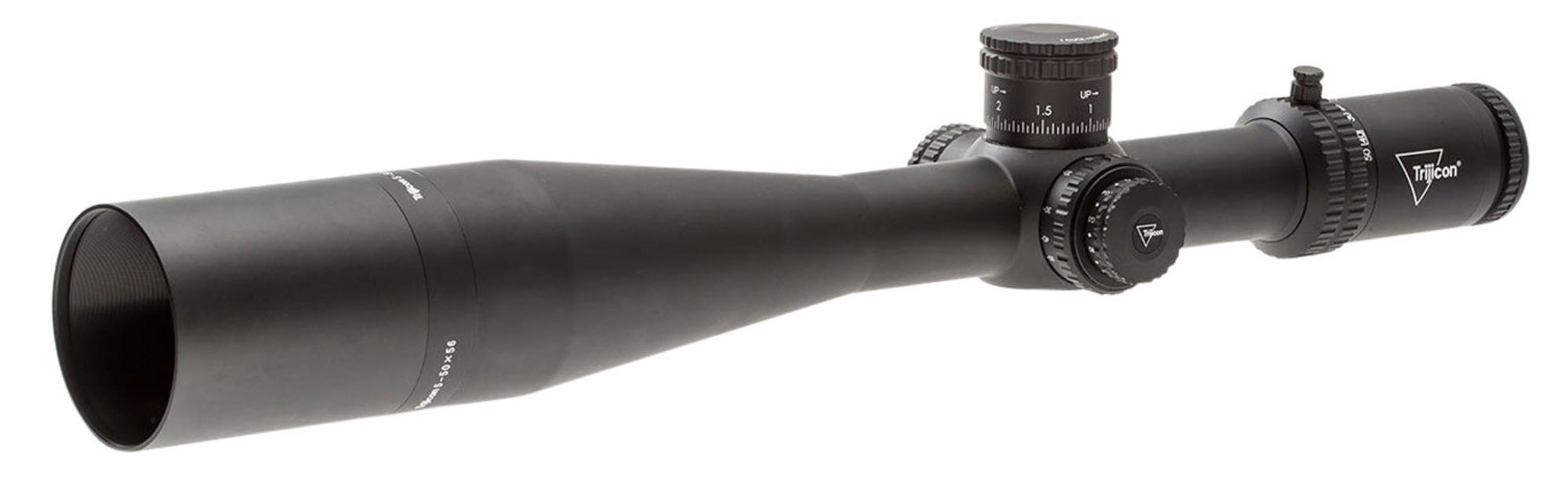 Trijicon Tenmile Rifle Scope 3000016, 5-50x, 56mm Obj, 34mm Tube, Illuminated MOA Long Range Reticle