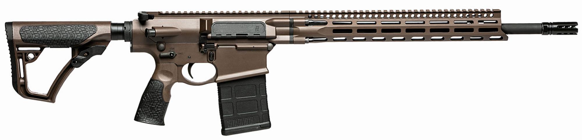 Daniel Defense DD5V4 Gen II, Semi-Auto Rifle, 0215815060047, 7.62x51mm NATO, 18", Soft-Touch Overmolding Stock, Brown Cerakote, 20 Rds