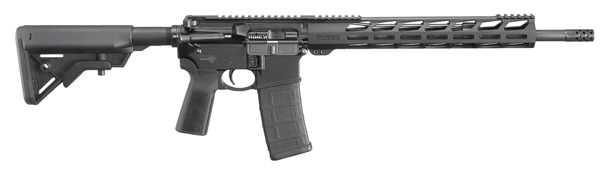 Ruger AR-556, Semi-Auto Rifle 8542, 5.56 NATO, 16.10", B5 Bravo Stock, Black Hardcoat Anodized Finish, Elite 452 Two Stage Trigger, 30 Rds