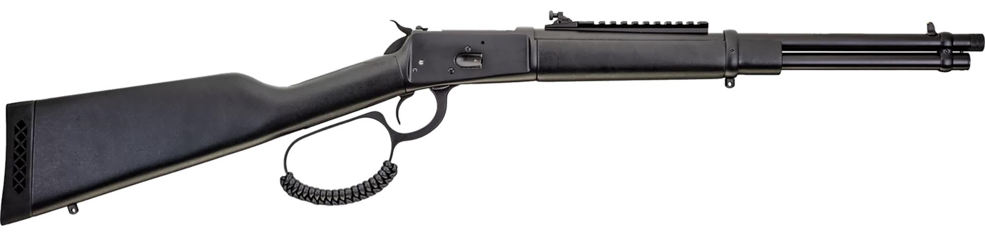 Rossi Triple Black Lever Action Rifle 920451613TB, 45 Colt, 16.5" Threaded, Fixed Black Wood Stock, 8 Rds