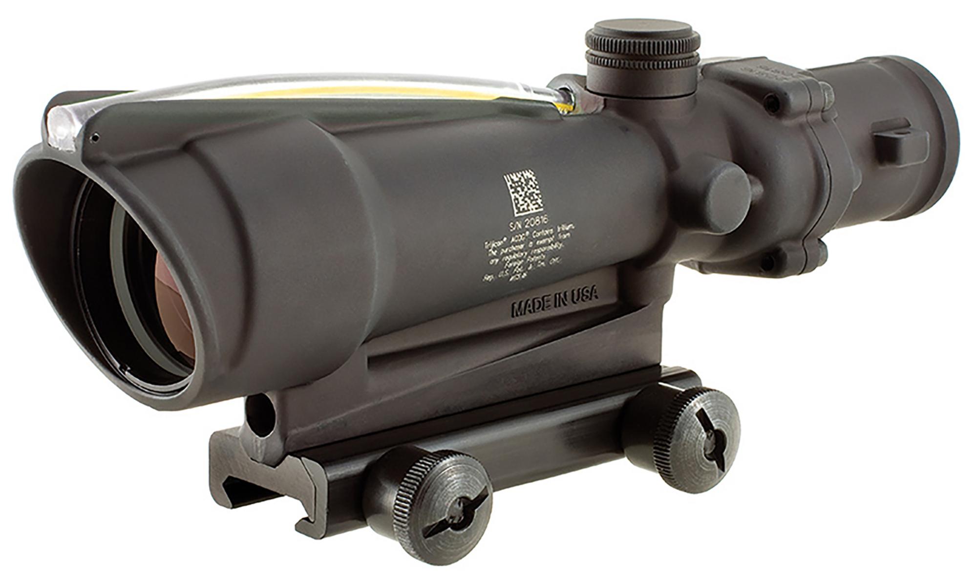 Trijicon ACOG Rifle Scope 100143, 3.5x, 35mm Obj, Illuminated Amber Chevron .308/7.62 BDC